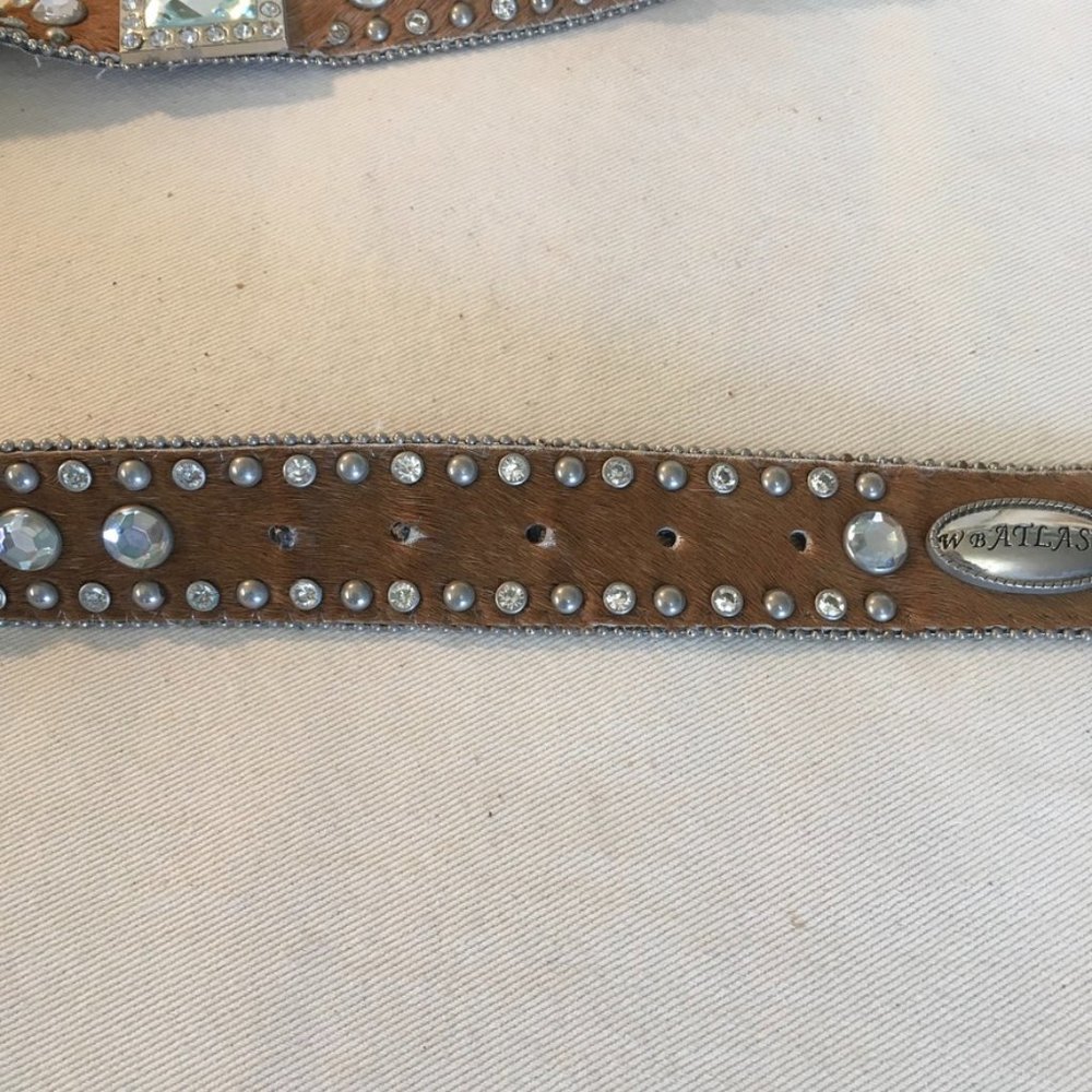 W.B. Atlas TM Jeweled and Pony Hair Belt - Picture 6 of 12